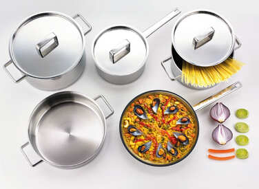 Набор посуды Gorenje CHEF'S COLLECTION, 8 предметов, нержавеющая сталь