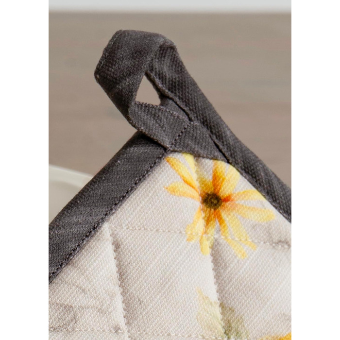 Рукавички для духовки Maison d&39 Hermine, підставки для каструль, 100 бавовна, термостійкі кухонні рукавички, рукавички для духовки (19 см x 33 см) та підставки для каструль (20 см x 20 см) для приготування їжі, Morzine - Рукавички для духовки на День по