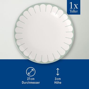 Обеденная тарелка 26,6 см, зеленый Fleur Villeroy & Boch