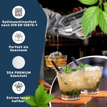 Набор шейкеров для коктейлей 16 предметов Grevening