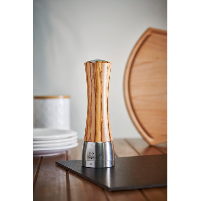 Ручне регулювання помелу u'Select, висота 36164 (соляний млин, 21 см, оливкове дерево)