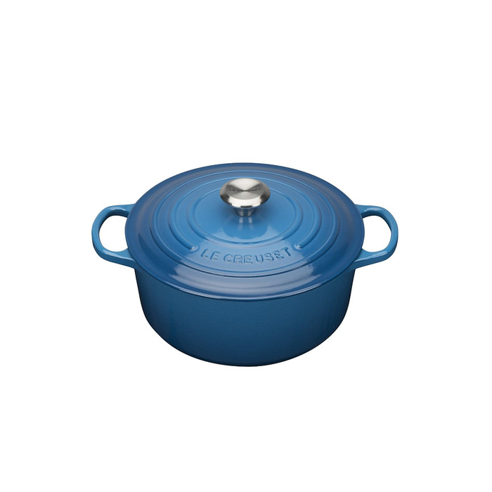 Каструля / жаровня 30 см, синій марсель Le Creuset