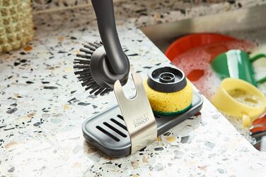 Щітка для миття посуду з металевою підставкою і змінною губкою 28x17x8,5 см Joseph Joseph