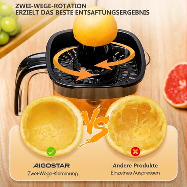 Електрична соковижималка для цитрусових 1,2 л. 40 Вт Aigostar