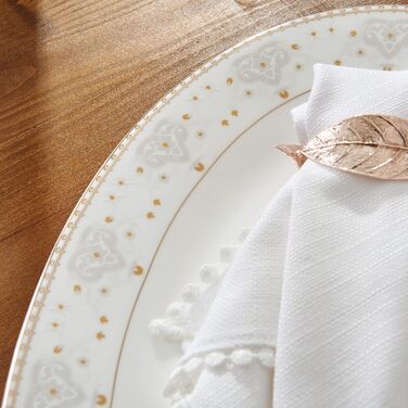 Столовий сервіз на 6 персон, 20 предметів, білий/сріблястий OSAKA MULTI CASA MEX