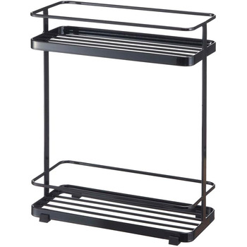 Аксесуари для ванної кімнати Підставка для торта Домашня полиця для ванної кімнати тримач для душу у ванній кімнаті, органайзер для полиць Caddy, легована сталь, короткий (чорний)