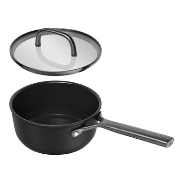 Сотейник 18 см со стеклянной крышкой, черный Milano Zwilling