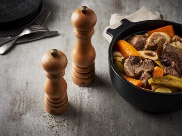 Ручне регулювання помелу u'Select, висота 12 см, дерево, коричневий, 23447 (млин для перцю, білий лакований)