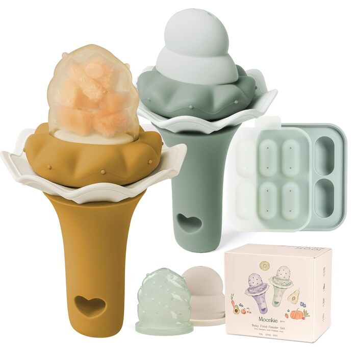 Набор силиконовый ниблер для детей 2 шт Moonkie