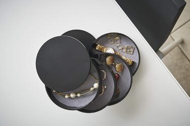 Скринька для прикрас Yamazaki Tower, смола ABS, чорна, один розмір