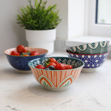 Миска Kitchen Craft MIXED FOLK, кераміка, діам. 16 см, 500 мл