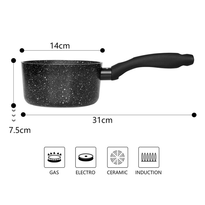 Ківш Fissman FIORE 14x7,5 см 1000 мл (4461)