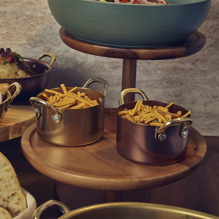 Мини-кастрюлька 12.25*3.5 см, 420 мл, Gold Vintage Steel, GenWare