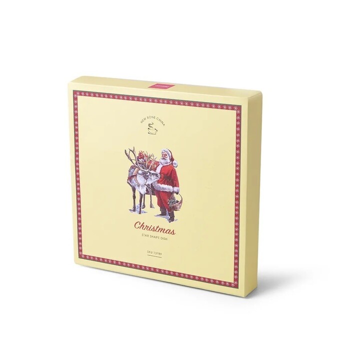 Блюдо Fissman CHRISTMAS 19 см в форме звезды фарфор (13789)