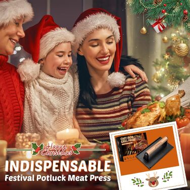 Прес для м'яса з чавуна прямокутна Freelander