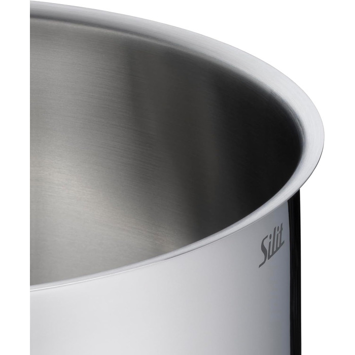 Набір посуду Silit Extra Cook каструлі 12/14 см зі скляною кришкою, внутрішньою мірною шкалою, широким обідком для зручного зливання, з нержавіючої сталі Crominox, для невеликих порцій, компактно складаються, запобігають розтіканню (каструля для смаження,