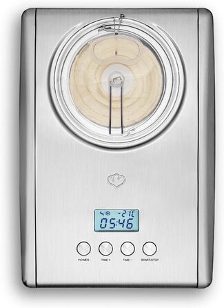 Машина для морозива з нержавіючої сталі зі знімним контейнером 150 Вт Springlane