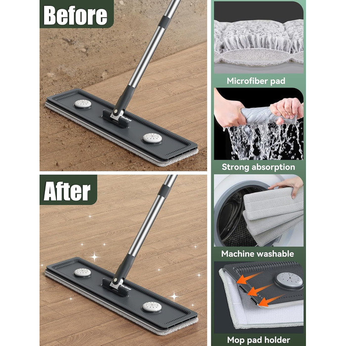 Набір швабри з відром білий CTIME