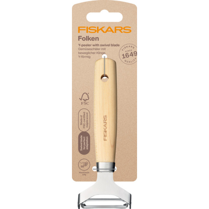 Ніж для чищення y-образний Fiskars Folken (1075682)