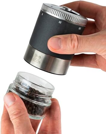 Подарочный набор, Мельница для перца, Мельница для перца, Графит, 11 см вкл. три банки для перца премиум-класса, 41748, древесина бука (Maestro Crus / Rservoir)