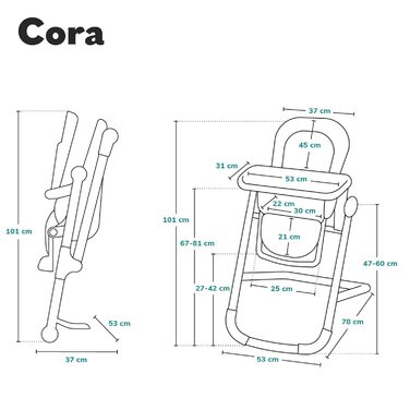 Детский стульчик для кормления от 6 месяцев Lionelo
