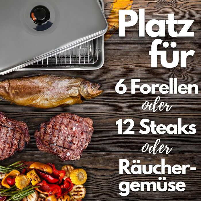 Набір настільних коптильень з нержавіючої сталі з аксесуарами Deluxe Eversmoke