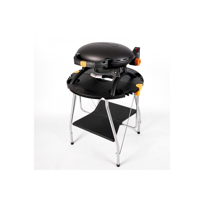 КОМПЛЕКТ Портативний переносний газовий гриль O-GRILL 500, чорний + шланг в подарунок! Код: 011672