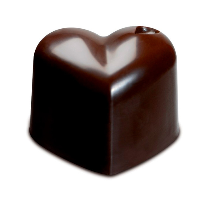 SCG01 Форма силіконова для шоколаду 'сердечко' 30х22х25 мм