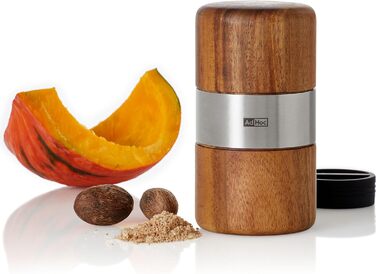 Млин для мускатних горіхів, 11,3 см, дерево/нержавіюча сталь AdHoc