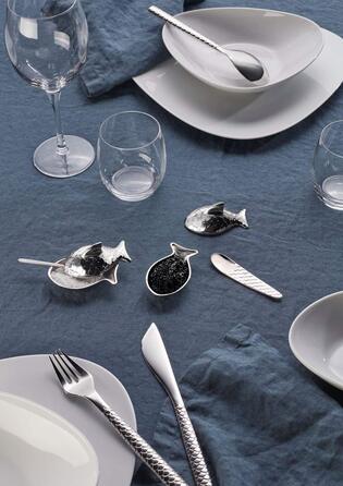 Солонка з ложкою 7,4x4,5x4,2 см Colombina Fish Alessi