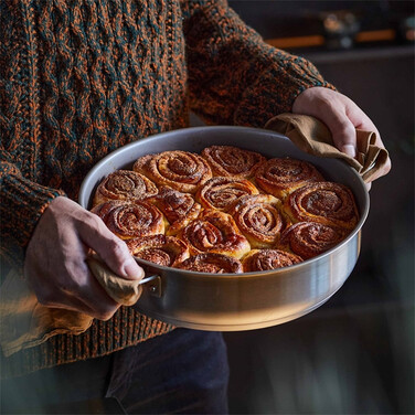 Сотейник глибокий Fiskars All Steel 28 см матовий (1064749)