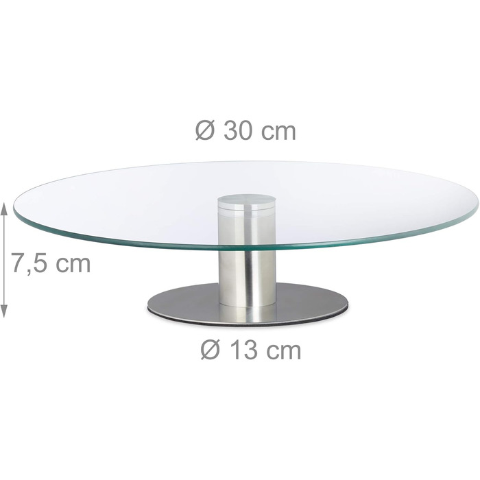 Обертова підставка для торта 30 см Relaxdays