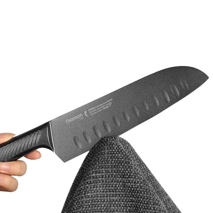 Нож сантока Fissman SHINAI graphite 18 см (2481)