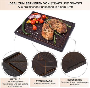 Сервировочная доска для стейков 35 x 25 см TESLYAR