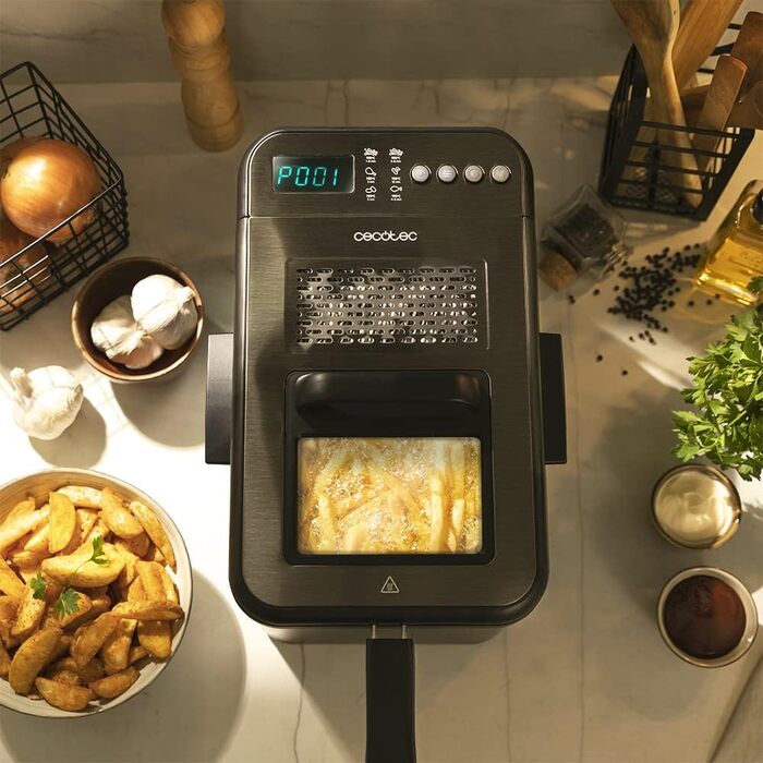 Фритюрниця масляна 4,2 л Cleanfry Luxury 4000 Dark Cecotec