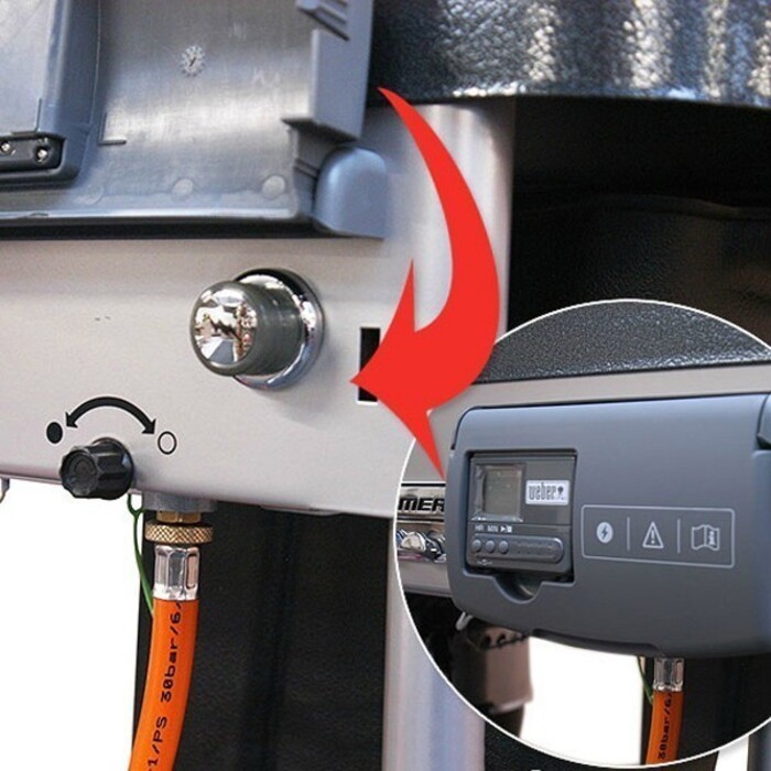 Редуктор зі шлангом для грилів Q, Go-Anywhere, Performer Deluxe Weber 8481 Код: 010884