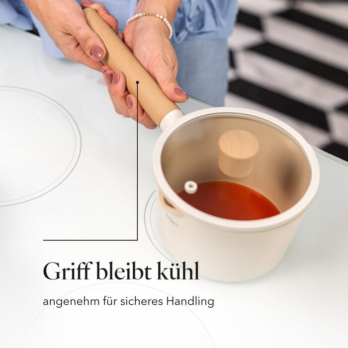 Сотейник 1,6 л зі скляною кришкою 16 см Nube FLORINA