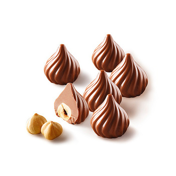 SCG47 Форма силіконова для шоколаду 'полум'я' 110x240 h28 мм, Ø27 мм (15х8 мл)