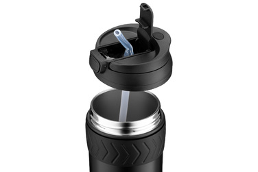 ARDESTO Термокухоль Cosy 400 мл, нержавіюча сталь, чорний