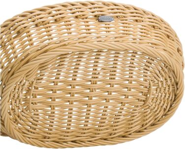 Багатоцільовий кошик, підходить для готелів і громадського харчування, овальний, приблизно 32 x 23 x 7 см, світло-бежевий Saleen