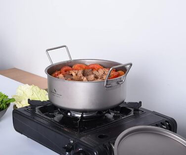 Титанова каструля великої місткості 2 л і 5 л iBasingo