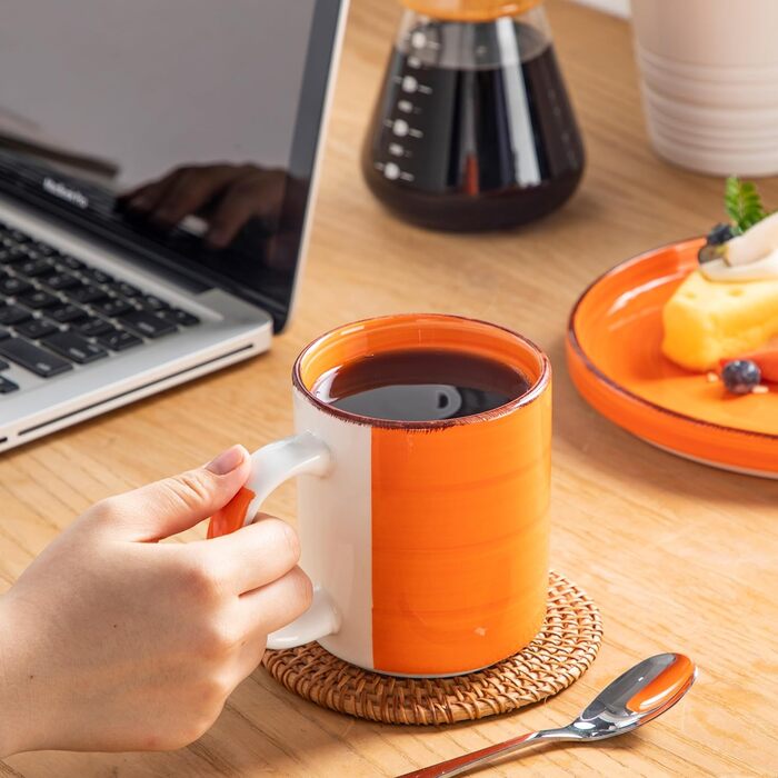 Набір кухлів для кави 480 мл, 6 предметів, різнокольорові Bonita Vancasso