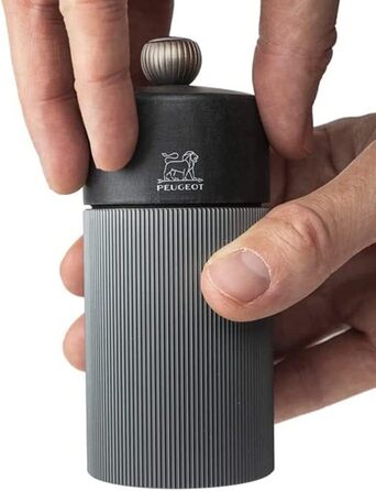 Лінія млина для перцю 12 см чорний перець - Класичне регулювання помелу - Алюміній та дерево з ущільненням PEFC - Carbon One Size Carbon - 12 см