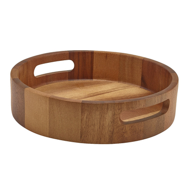 Дошка для подачі 25 см, кругла, акація, GenWare