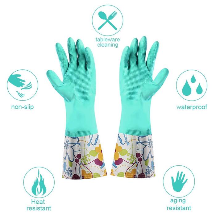 Рукавички для миття посуду 3 пари 42 см Yiomxhi
