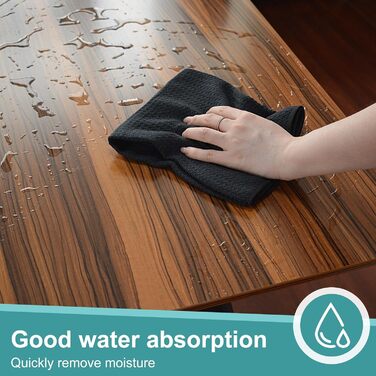 Кухонні рушники VIVOTE, рушники для гостей, подарункові, 40 x 60 см, 2 шт., м&39які кухонні рушники, абсорбуючі рушники (чорні, 40 x 70 см, 2 шт.)