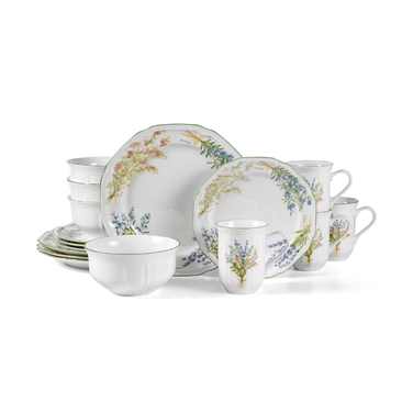 Сервіз фарфоровий Mikasa Botanical Bouquet, 16