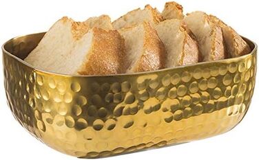 Алюминиевая чаша APS с кованой поверхностью для холодных и горячих блюд, 23,0 x 15,5 см, 1,4 л. (Золото, 12 x 15,5 см, высота 5,5 см)