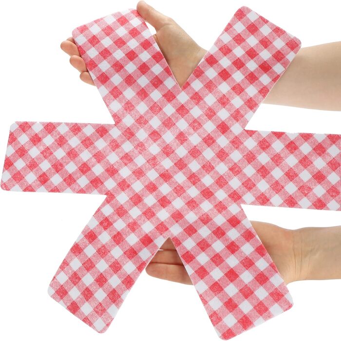 Набор из 9 фетровых подставок под горячее 38 см, синий/красный/черный Com-Four