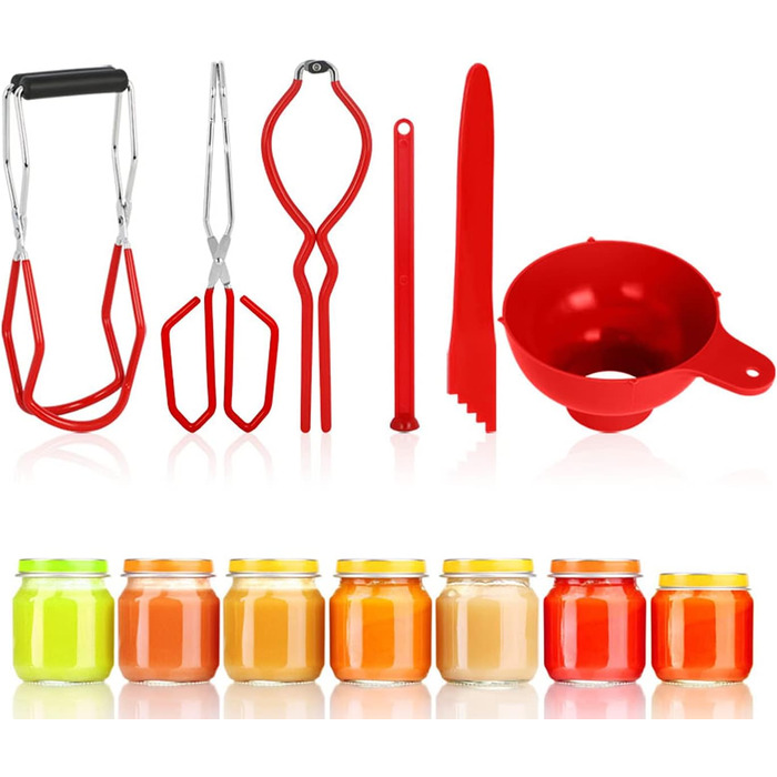 Набір для консервації 6 предметів червоний FREE WOLF